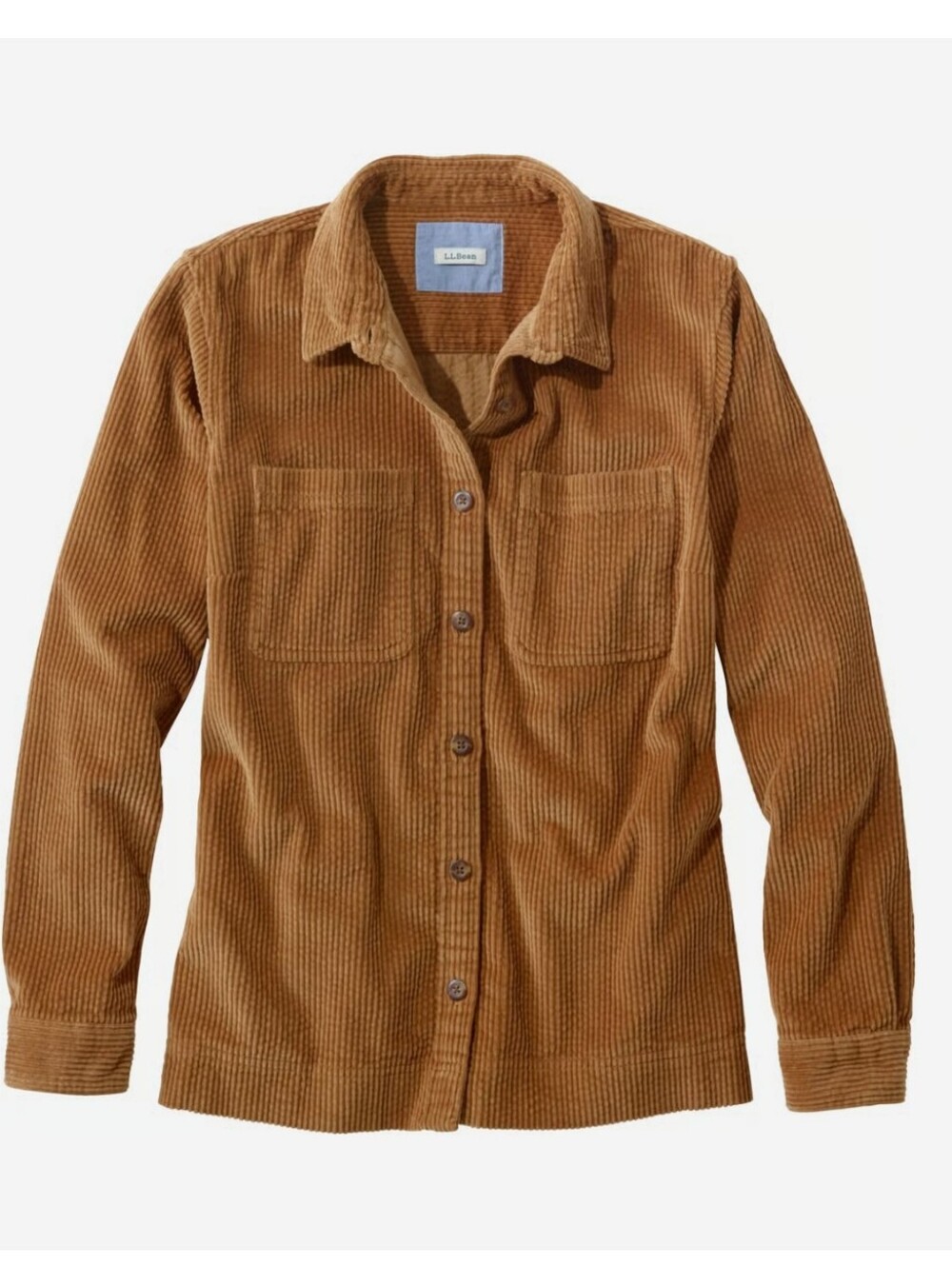 L.L. Bean Women's Comfort Corduroy Relaxed Shirt Size 2X